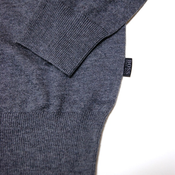 New Hugo Boss Crewneck Grayl Wool Sweater S size - Picture 7 of 7